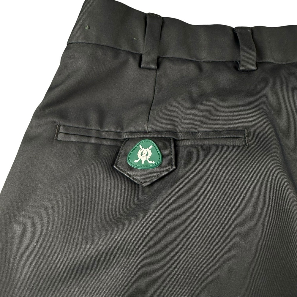 Brooks Brothers St Andrews Links Pants Mens 34x32 Black Polyester Golf Trousers